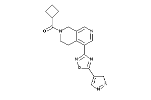 Cyclobutyl-[5-[5-(3H-pyrazol-4-yl)-1,2,4-oxadiazol-3-yl]-3,4-dihydro-1H-2,7-naphthyridin-2-yl]methanone