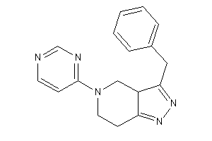 3-benzyl-5-(4-pyrimidyl)-3a,4,6,7-tetrahydropyrazolo[4,3-c]pyridine