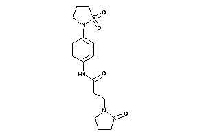 N-[4-(1,1-diketo-1,2-thiazolidin-2-yl)phenyl]-3-(2-ketopyrrolidino)propionamide