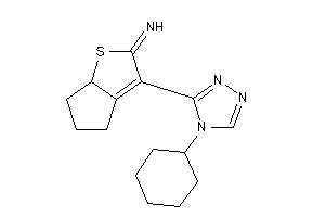 [3-(4-cyclohexyl-1,2,4-triazol-3-yl)-4,5,6,6a-tetrahydrocyclopenta[b]thiophen-2-ylidene]amine