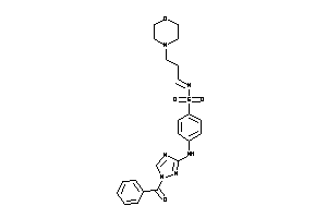 Image of 4-[(1-benzoyl-1,2,4-triazol-3-yl)amino]-N-(3-morpholinopropylidene)benzenesulfonamide
