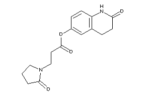 3-(2-ketopyrrolidino)propionic Acid (2-keto-3,4-dihydro-1H-quinolin-6-yl) Ester