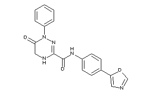Image of 6-keto-N-(4-oxazol-5-ylphenyl)-1-phenyl-4,5-dihydro-1,2,4-triazine-3-carboxamide