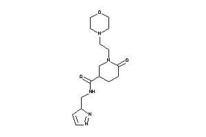 6-keto-1-(2-morpholinoethyl)-N-(3H-pyrazol-3-ylmethyl)nipecotamide