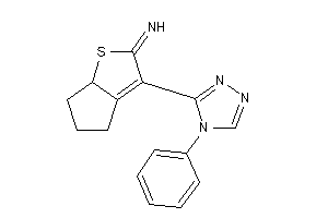 [3-(4-phenyl-1,2,4-triazol-3-yl)-4,5,6,6a-tetrahydrocyclopenta[b]thiophen-2-ylidene]amine