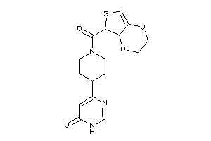 4-[1-(2,3,4a,5-tetrahydrothieno[3,4-b][1,4]dioxine-5-carbonyl)-4-piperidyl]-1H-pyrimidin-6-one