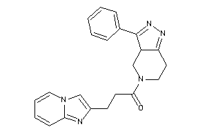 3-imidazo[1,2-a]pyridin-2-yl-1-(3-phenyl-3a,4,6,7-tetrahydropyrazolo[4,3-c]pyridin-5-yl)propan-1-one