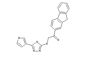 1-(9H-fluoren-2-yl)-2-[[5-(3-furyl)-1,3,4-oxadiazol-2-yl]thio]ethanone