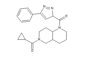 Cyclopropyl-[1-(5-phenyl-3H-pyrazole-3-carbonyl)-2,3,4,4a,5,7,8,8a-octahydro-1,6-naphthyridin-6-yl]methanone