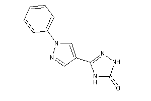 3-(1-phenylpyrazol-4-yl)-1,4-dihydro-1,2,4-triazol-5-one