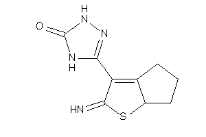 3-(2-imino-4,5,6,6a-tetrahydrocyclopenta[b]thiophen-3-yl)-1,4-dihydro-1,2,4-triazol-5-one