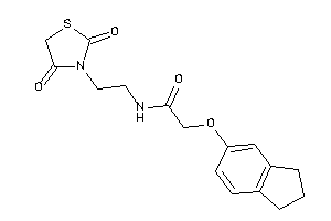 N-[2-(2,4-diketothiazolidin-3-yl)ethyl]-2-indan-5-yloxy-acetamide