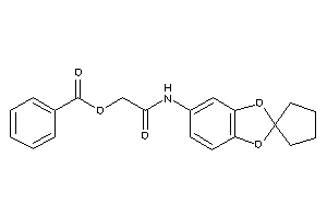 Benzoic Acid [2-keto-2-(spiro[1,3-benzodioxole-2,1'-cyclopentane]-5-ylamino)ethyl] Ester