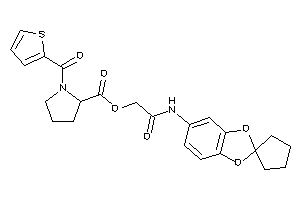 1-(2-thenoyl)pyrrolidine-2-carboxylic Acid [2-keto-2-(spiro[1,3-benzodioxole-2,1'-cyclopentane]-5-ylamino)ethyl] Ester