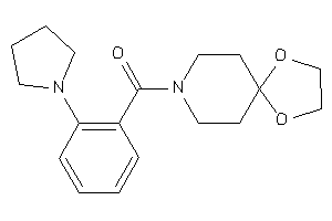 1,4-dioxa-8-azaspiro[4.5]decan-8-yl-(2-pyrrolidinophenyl)methanone