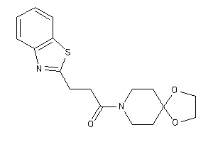 3-(1,3-benzothiazol-2-yl)-1-(1,4-dioxa-8-azaspiro[4.5]decan-8-yl)propan-1-one