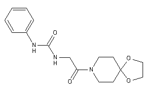 1-[2-(1,4-dioxa-8-azaspiro[4.5]decan-8-yl)-2-keto-ethyl]-3-phenyl-urea