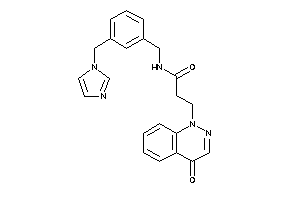 N-[3-(imidazol-1-ylmethyl)benzyl]-3-(4-ketocinnolin-1-yl)propionamide