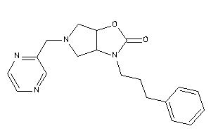 3-(3-phenylpropyl)-5-(pyrazin-2-ylmethyl)-3a,4,6,6a-tetrahydropyrrolo[3,4-d]oxazol-2-one