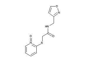 Image of N-(isoxazol-3-ylmethyl)-2-[(1-keto-2-pyridyl)thio]acetamide