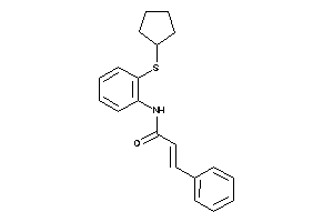 N-[2-(cyclopentylthio)phenyl]-3-phenyl-acrylamide