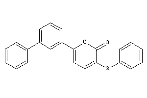 6-(3-phenylphenyl)-3-(phenylthio)pyran-2-one