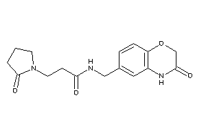 N-[(3-keto-4H-1,4-benzoxazin-6-yl)methyl]-3-(2-ketopyrrolidino)propionamide