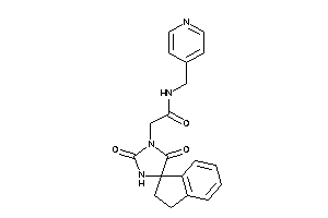 2-(2,5-diketospiro[imidazolidine-4,1'-indane]-1-yl)-N-(4-pyridylmethyl)acetamide