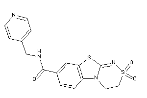 2,2-diketo-N-(4-pyridylmethyl)-3,4-dihydro-[1,2,4]thiadiazino[3,4-b][1,3]benzothiazole-8-carboxamide