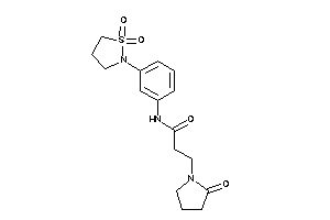 N-[3-(1,1-diketo-1,2-thiazolidin-2-yl)phenyl]-3-(2-ketopyrrolidino)propionamide