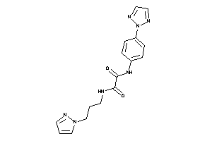 N-(3-pyrazol-1-ylpropyl)-N'-[4-(triazol-2-yl)phenyl]oxamide