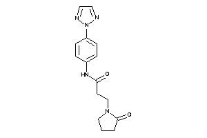 3-(2-ketopyrrolidino)-N-[4-(triazol-2-yl)phenyl]propionamide