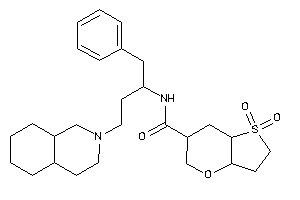 N-[3-(3,4,4a,5,6,7,8,8a-octahydro-1H-isoquinolin-2-yl)-1-benzyl-propyl]-1,1-diketo-3,3a,5,6,7,7a-hexahydro-2H-thieno[3,2-b]pyran-6-carboxamide