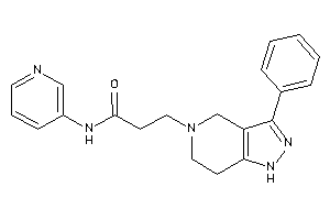 3-(3-phenyl-1,4,6,7-tetrahydropyrazolo[4,3-c]pyridin-5-yl)-N-(3-pyridyl)propionamide