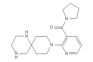 Image of Pyrrolidino-[2-(3,7,10-triazaspiro[5.5]undecan-3-yl)-3-pyridyl]methanone