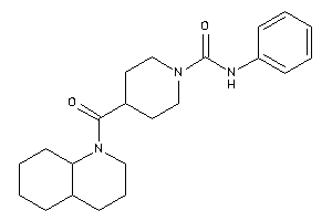 4-(3,4,4a,5,6,7,8,8a-octahydro-2H-quinoline-1-carbonyl)-N-phenyl-piperidine-1-carboxamide