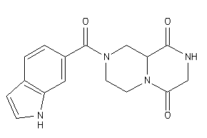 2-(1H-indole-6-carbonyl)-1,3,4,7,8,9a-hexahydropyrazino[1,2-a]pyrazine-6,9-quinone