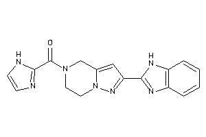 [2-(1H-benzimidazol-2-yl)-6,7-dihydro-4H-pyrazolo[1,5-a]pyrazin-5-yl]-(1H-imidazol-2-yl)methanone