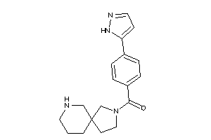 Image of 3,7-diazaspiro[4.5]decan-3-yl-[4-(1H-pyrazol-5-yl)phenyl]methanone