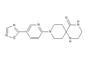 9-[5-(1,2,4-oxadiazol-5-yl)-2-pyridyl]-1,4,9-triazaspiro[5.5]undecan-5-one