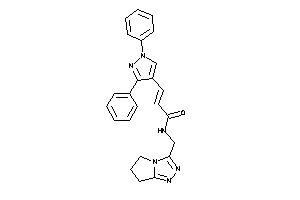 N-(6,7-dihydro-5H-pyrrolo[2,1-c][1,2,4]triazol-3-ylmethyl)-3-(1,3-diphenylpyrazol-4-yl)acrylamide