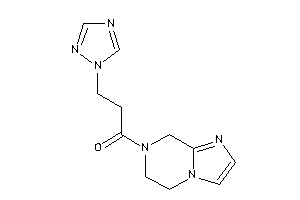 1-(6,8-dihydro-5H-imidazo[1,2-a]pyrazin-7-yl)-3-(1,2,4-triazol-1-yl)propan-1-one