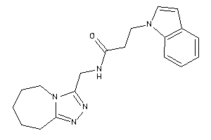 3-indol-1-yl-N-(6,7,8,9-tetrahydro-5H-[1,2,4]triazolo[4,3-a]azepin-3-ylmethyl)propionamide