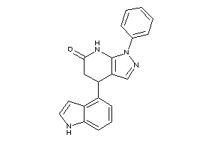 4-(1H-indol-4-yl)-1-phenyl-5,7-dihydro-4H-pyrazolo[3,4-b]pyridin-6-one