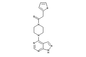 1-[4-(1H-pyrazolo[3,4-d]pyrimidin-4-yl)piperazino]-2-(2-thienyl)ethanone