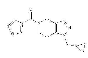 [1-(cyclopropylmethyl)-6,7-dihydro-4H-pyrazolo[4,3-c]pyridin-5-yl]-isoxazol-4-yl-methanone