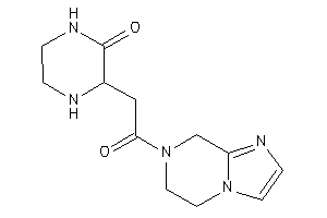 3-[2-(6,8-dihydro-5H-imidazo[1,2-a]pyrazin-7-yl)-2-keto-ethyl]piperazin-2-one