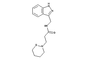 Image of N-(1H-indazol-3-ylmethyl)-3-(oxazinan-2-yl)propionamide