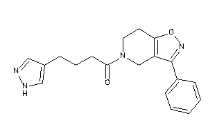 Image of 1-(3-phenyl-6,7-dihydro-4H-isoxazolo[4,5-c]pyridin-5-yl)-4-(1H-pyrazol-4-yl)butan-1-one