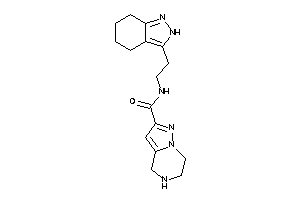 N-[2-(4,5,6,7-tetrahydro-2H-indazol-3-yl)ethyl]-4,5,6,7-tetrahydropyrazolo[1,5-a]pyrazine-2-carboxamide